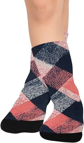 Soft Stripe Motif Hiking Socks - Toddler Boys & Girls Warm Thick Thermal Winter Crew Socks for School, Daily Wear & Outdoor Activities in Kuwait