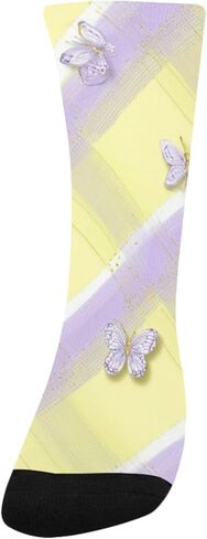 جوارب لافندر جينجهام أرجوانية للمشي لمسافات طويلة - جوارب شتوية حرارية سميكة دافئة للأولاد والبنات للمدرسة، والارتداء اليومي والأنشطة الخارجية in Kuwait