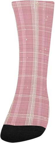 جوارب المشي لمسافات طويلة مخططة باللون الوردي - جوارب شتوية حرارية سميكة دافئة للأولاد والبنات الصغار للمدرسة، والارتداء اليومي والأنشطة الخارجية in Kuwait