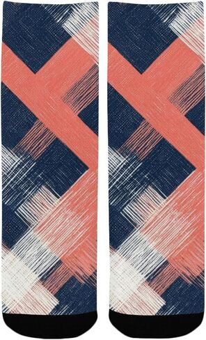 جوارب مشي باللون الوردي مخططة ناعمة - جوارب شتوية حرارية سميكة دافئة للأولاد والبنات الصغار للمدرسة، والارتداء اليومي والأنشطة الخارجية in Kuwait