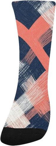 جوارب مشي باللون الوردي مخططة ناعمة - جوارب شتوية حرارية سميكة دافئة للأولاد والبنات الصغار للمدرسة، والارتداء اليومي والأنشطة الخارجية in Kuwait