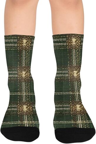 جوارب خضراء فاخرة للمشي لمسافات طويلة - جوارب شتوية حرارية سميكة دافئة للأولاد والبنات الصغار للمدرسة، والارتداء اليومي والأنشطة الخارجية in Kuwait