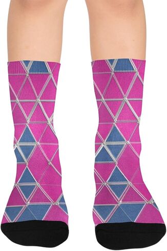 جوارب التنزه سيرًا على الأقدام باللون الوردي من Electric Gem Vibe - جوارب شتوية حرارية سميكة دافئة للأطفال الصغار للأولاد والبنات للمدرسة، والارتداء اليومي والأنشطة الخارجية in Kuwait