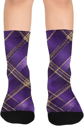 جوارب ترتان فيبي الفاخرة للمشي لمسافات طويلة - جوارب شتوية حرارية سميكة دافئة للأطفال الصغار للأولاد والبنات للمدرسة، والارتداء اليومي والأنشطة الخارجية in Kuwait