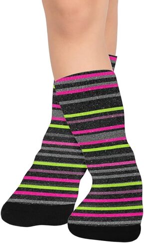 جوارب سوداء مخططة للمشي لمسافات طويلة - جوارب شتوية حرارية سميكة دافئة للأطفال الصغار للأولاد والبنات للمدرسة، والارتداء اليومي والأنشطة الخارجية in Kuwait