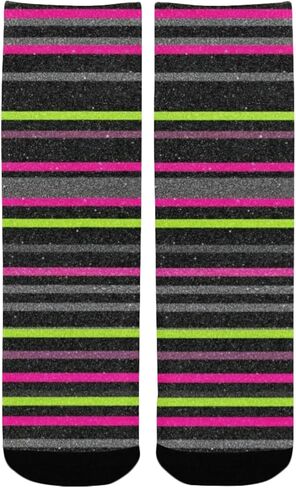 جوارب سوداء مخططة للمشي لمسافات طويلة - جوارب شتوية حرارية سميكة دافئة للأطفال الصغار للأولاد والبنات للمدرسة، والارتداء اليومي والأنشطة الخارجية in Kuwait