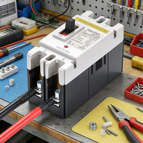 200A DC Molded Case Circuit Breaker, HSM1PV-250, 2 Poles, 550V, for Solar PV System Solar Panels Grid System in Kuwait