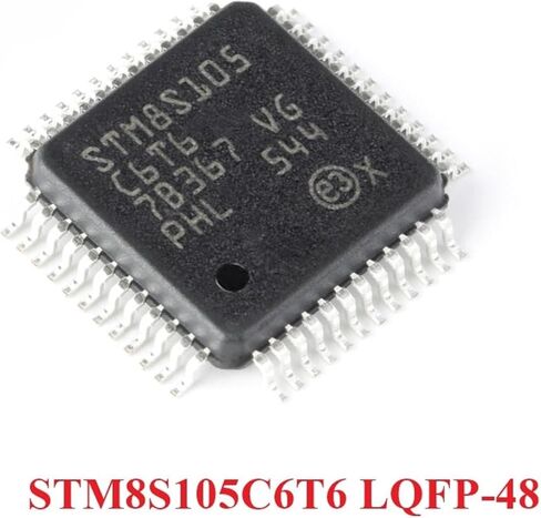 STM8S105C6T6 STM8S105 STM8S 05C6T6 S105C6T6 LQFP-48 16MHz 32KB 8 Bit Microcontroller MCU IC Controller Chip 2Pcs in Saudi Arabia