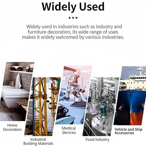 120 قطعة من غسالات مسطحة من الفولاذ المقاوم للصدأ مقاس 1/4 بوصة، مقاس 6 مم (0.236 بوصة) معرف 16 مم (5/8 بوصة) OD، 18-8 (304) غسالات SS لمسامير 1/4 وM6 - مقاومة للتآكل، للاستخدام الداخلي والخارجي in Kuwait