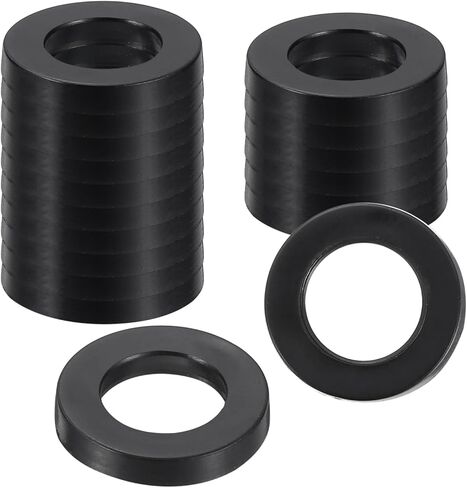 uxcell 18Pcs Rubber Washers, 1 13/16 OD x 1 1/4 ID x 0.16" Thickness Flat Washers for Bolts Spacers, Shower Head, Plumbing, Hose Connecting in Saudi Arabia
