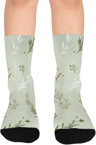 جوارب Wild Meadow Vibe Spring للتنزه سيرًا على الأقدام - جوارب شتوية سميكة دافئة للأولاد والبنات الصغار للمدرسة، والارتداء اليومي والأنشطة الخارجية in Kuwait