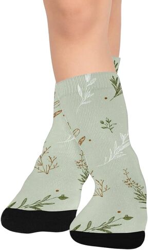 جوارب Wild Meadow Vibe Spring للتنزه سيرًا على الأقدام - جوارب شتوية سميكة دافئة للأولاد والبنات الصغار للمدرسة، والارتداء اليومي والأنشطة الخارجية in Kuwait