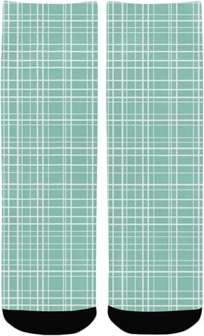 جوارب المشي لمسافات طويلة بطبعة شبكة النعناع - جوارب شتوية حرارية سميكة دافئة للأطفال الصغار للأولاد والبنات للمدرسة، والارتداء اليومي والأنشطة الخارجية in Kuwait