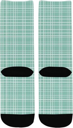 جوارب المشي لمسافات طويلة بطبعة شبكة النعناع - جوارب شتوية حرارية سميكة دافئة للأطفال الصغار للأولاد والبنات للمدرسة، والارتداء اليومي والأنشطة الخارجية in Kuwait