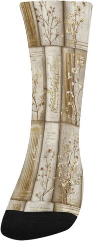 جوارب المشي لمسافات طويلة مطبوعة على شكل كتاب عتيق - جوارب شتوية حرارية سميكة دافئة للأطفال الصغار للأولاد والبنات للمدرسة، والارتداء اليومي والأنشطة الخارجية in Kuwait