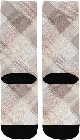 جوارب ناعمة محايدة منقوشة متوهجة للمشي لمسافات طويلة - جوارب شتوية حرارية سميكة دافئة للأولاد والبنات للمدرسة، والارتداء اليومي والأنشطة الخارجية in Kuwait