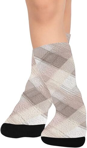 جوارب ناعمة محايدة منقوشة متوهجة للمشي لمسافات طويلة - جوارب شتوية حرارية سميكة دافئة للأولاد والبنات للمدرسة، والارتداء اليومي والأنشطة الخارجية in Kuwait