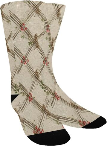 جوارب الخريف للمشي لمسافات طويلة بطباعة منقوشة - جوارب شتوية حرارية سميكة دافئة للأولاد والبنات للمدرسة، والارتداء اليومي والأنشطة الخارجية in Kuwait