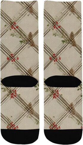 جوارب الخريف للمشي لمسافات طويلة بطباعة منقوشة - جوارب شتوية حرارية سميكة دافئة للأولاد والبنات للمدرسة، والارتداء اليومي والأنشطة الخارجية in Kuwait