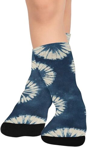 جوارب المشي لمسافات طويلة بطباعة النيلي - جوارب شتوية حرارية سميكة دافئة للأولاد والبنات الصغار للمدرسة، والارتداء اليومي والأنشطة الخارجية in Kuwait