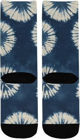 جوارب المشي لمسافات طويلة بطباعة النيلي - جوارب شتوية حرارية سميكة دافئة للأولاد والبنات الصغار للمدرسة، والارتداء اليومي والأنشطة الخارجية in Kuwait