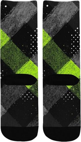 جوارب المشي لمسافات طويلة بتصميم شبكي من النيون - جوارب شتوية حرارية سميكة دافئة للأولاد والبنات الصغار للمدرسة، والارتداء اليومي والأنشطة الخارجية in Kuwait