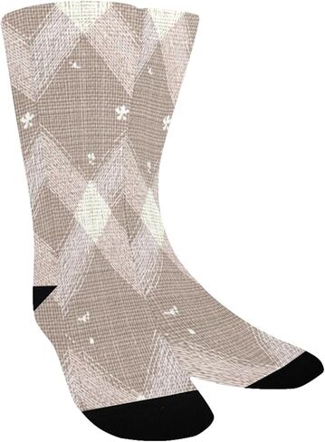 جوارب أنيقة للمشي لمسافات طويلة من Art Bloom Motif - جوارب شتوية حرارية سميكة دافئة للأولاد والبنات للمدرسة، والارتداء اليومي والأنشطة الخارجية in Kuwait