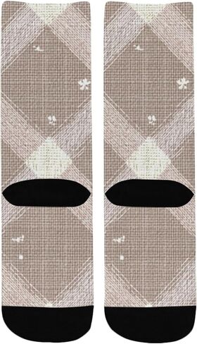 جوارب أنيقة للمشي لمسافات طويلة من Art Bloom Motif - جوارب شتوية حرارية سميكة دافئة للأولاد والبنات للمدرسة، والارتداء اليومي والأنشطة الخارجية in Kuwait