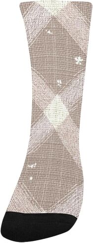 جوارب أنيقة للمشي لمسافات طويلة من Art Bloom Motif - جوارب شتوية حرارية سميكة دافئة للأولاد والبنات للمدرسة، والارتداء اليومي والأنشطة الخارجية in Kuwait