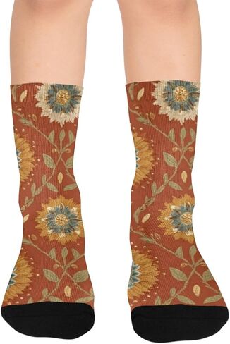 جوارب دافئة للتنزه سيرًا على الأقدام من تيراكوتا - جوارب شتوية حرارية سميكة دافئة للأولاد والبنات للمدرسة، والارتداء اليومي والأنشطة الخارجية in Kuwait