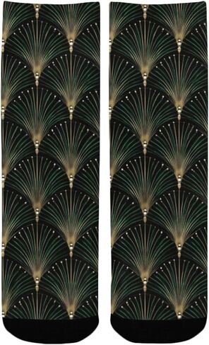 جوارب Deco Firework Green للمشي لمسافات طويلة - جوارب شتوية حرارية سميكة دافئة للأولاد والبنات للمدرسة، والارتداء اليومي والأنشطة الخارجية in Kuwait