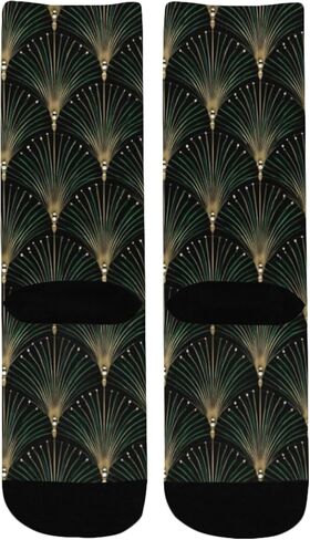 جوارب Deco Firework Green للمشي لمسافات طويلة - جوارب شتوية حرارية سميكة دافئة للأولاد والبنات للمدرسة، والارتداء اليومي والأنشطة الخارجية in Kuwait