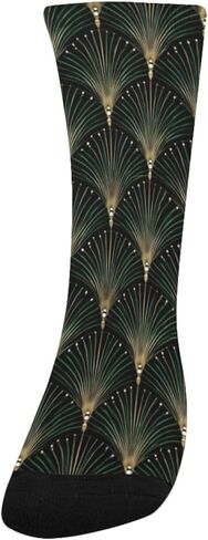 جوارب Deco Firework Green للمشي لمسافات طويلة - جوارب شتوية حرارية سميكة دافئة للأولاد والبنات للمدرسة، والارتداء اليومي والأنشطة الخارجية in Kuwait