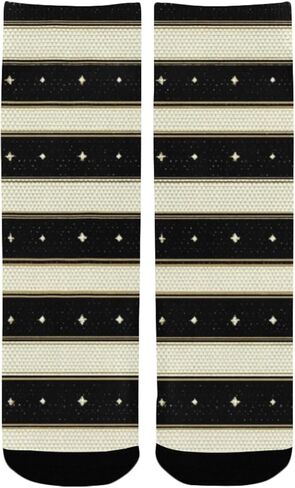 جوارب Stellar Stripe Print للمشي لمسافات طويلة - جوارب شتوية حرارية سميكة دافئة للأولاد والبنات الصغار للمدرسة، والارتداء اليومي والأنشطة الخارجية in Kuwait