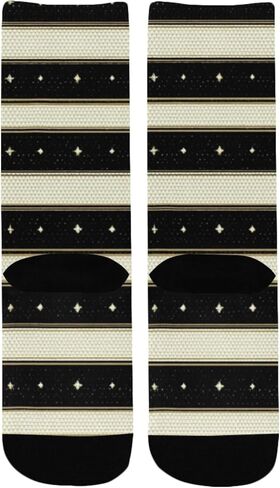 جوارب Stellar Stripe Print للمشي لمسافات طويلة - جوارب شتوية حرارية سميكة دافئة للأولاد والبنات الصغار للمدرسة، والارتداء اليومي والأنشطة الخارجية in Kuwait