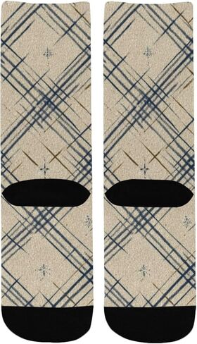 جوارب كلاسيكية منقوشة للتنزه سيرًا على الأقدام - جوارب شتوية حرارية سميكة دافئة للأطفال الصغار للأولاد والبنات للمدرسة، والارتداء اليومي والأنشطة الخارجية in Kuwait