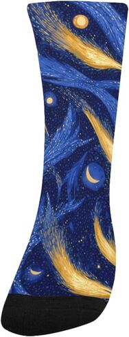 جوارب Midnight Cosmos Glow للمشي لمسافات طويلة - جوارب شتوية حرارية سميكة دافئة للأولاد والبنات للمدرسة، والارتداء اليومي والأنشطة الخارجية in Kuwait