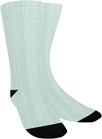 جوارب للتنزه سيرًا على الأقدام بطباعة مخططة بلون النعناع - جوارب شتوية حرارية سميكة دافئة للأطفال الصغار للأولاد والبنات للمدرسة، والارتداء اليومي والأنشطة الخارجية in Kuwait