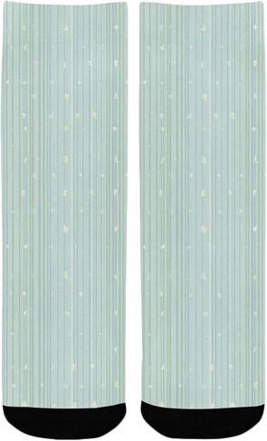 جوارب للتنزه سيرًا على الأقدام بطباعة مخططة بلون النعناع - جوارب شتوية حرارية سميكة دافئة للأطفال الصغار للأولاد والبنات للمدرسة، والارتداء اليومي والأنشطة الخارجية in Kuwait