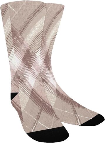 جوارب المشي لمسافات طويلة منقوشة متوهجة فنية محايدة - جوارب شتوية حرارية سميكة دافئة للأولاد والبنات للمدرسة، والارتداء اليومي والأنشطة الخارجية in Kuwait