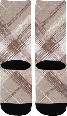 جوارب المشي لمسافات طويلة منقوشة متوهجة فنية محايدة - جوارب شتوية حرارية سميكة دافئة للأولاد والبنات للمدرسة، والارتداء اليومي والأنشطة الخارجية in Kuwait