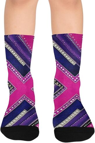 جوارب المشي لمسافات طويلة بطباعة منقوشة كهربائية - جوارب شتوية حرارية سميكة دافئة للأطفال الصغار للأولاد والبنات للمدرسة، والارتداء اليومي والأنشطة الخارجية in Kuwait