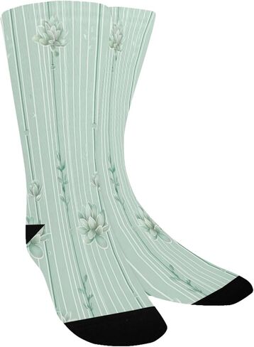 جوارب Pastel Vine Glow Green للمشي لمسافات طويلة - جوارب شتوية حرارية سميكة دافئة للأولاد والبنات للمدرسة، والارتداء اليومي والأنشطة الخارجية in Kuwait