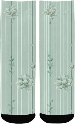 جوارب Pastel Vine Glow Green للمشي لمسافات طويلة - جوارب شتوية حرارية سميكة دافئة للأولاد والبنات للمدرسة، والارتداء اليومي والأنشطة الخارجية in Kuwait