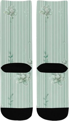 جوارب Pastel Vine Glow Green للمشي لمسافات طويلة - جوارب شتوية حرارية سميكة دافئة للأولاد والبنات للمدرسة، والارتداء اليومي والأنشطة الخارجية in Kuwait