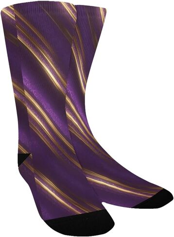 Purple Velvet Stripe Glow Hiking Socks - Toddler Boys & Girls Warm Thick Thermal Winter Crew Socks for School, Daily Wear & Outdoor Activities in Kuwait