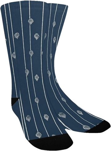 جوارب Nautical Stripe Vibe Derk للمشي لمسافات طويلة - جوارب شتوية سميكة دافئة للأولاد والبنات الصغار للمدرسة، والارتداء اليومي والأنشطة الخارجية in Kuwait