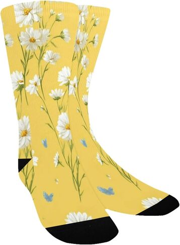 جوارب Golden Meadow Motif للمشي لمسافات طويلة - جوارب شتوية حرارية سميكة دافئة للأولاد والبنات الصغار للمدرسة، والارتداء اليومي والأنشطة الخارجية in Kuwait