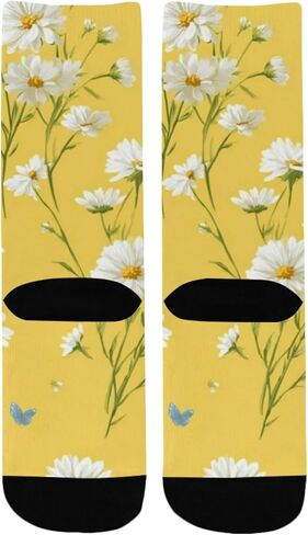 جوارب Golden Meadow Motif للمشي لمسافات طويلة - جوارب شتوية حرارية سميكة دافئة للأولاد والبنات الصغار للمدرسة، والارتداء اليومي والأنشطة الخارجية in Kuwait