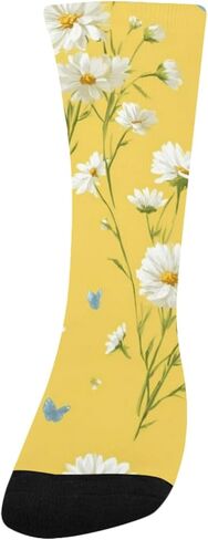 جوارب Golden Meadow Motif للمشي لمسافات طويلة - جوارب شتوية حرارية سميكة دافئة للأولاد والبنات الصغار للمدرسة، والارتداء اليومي والأنشطة الخارجية in Kuwait